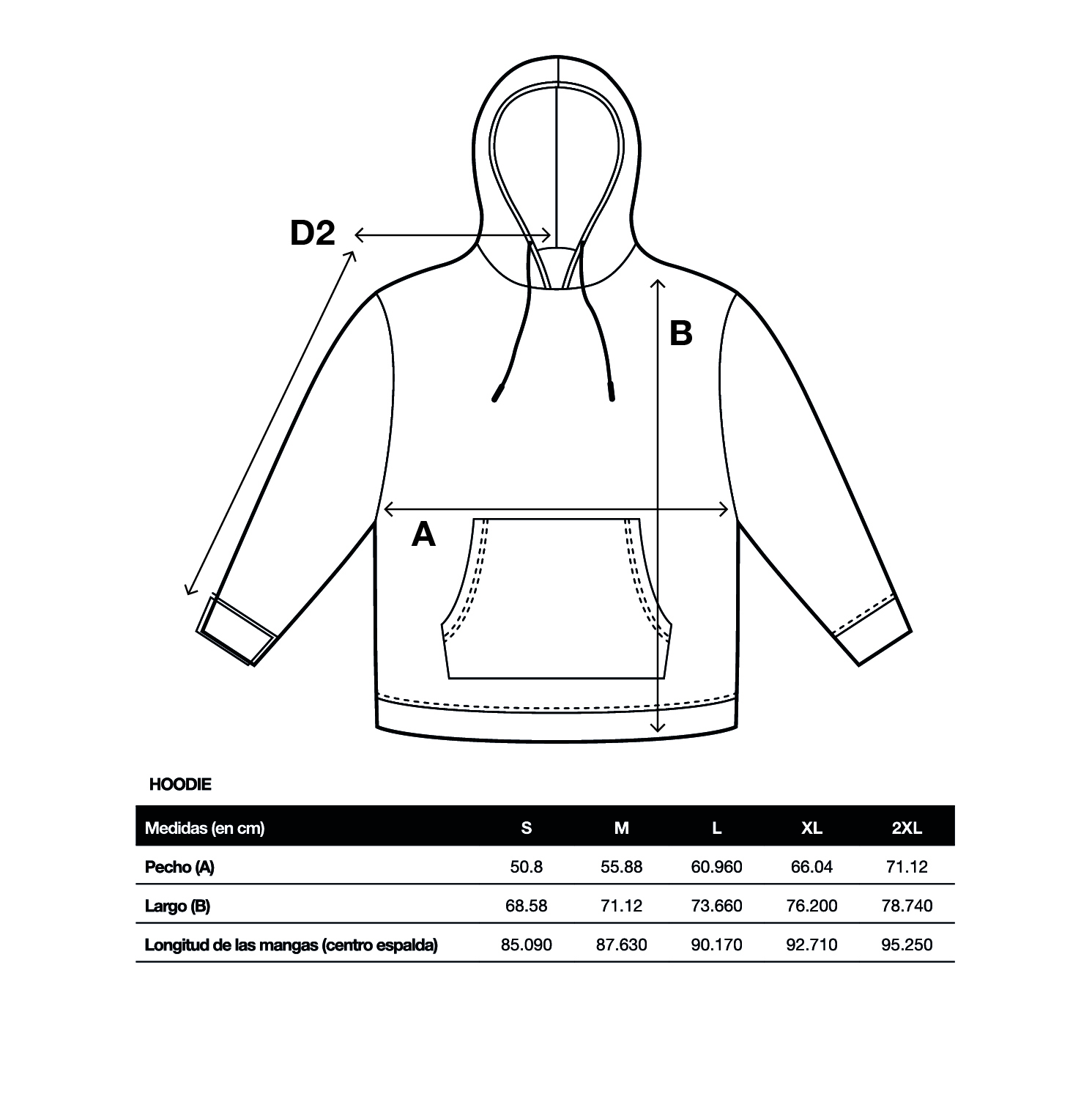 Tallaje HOODIE